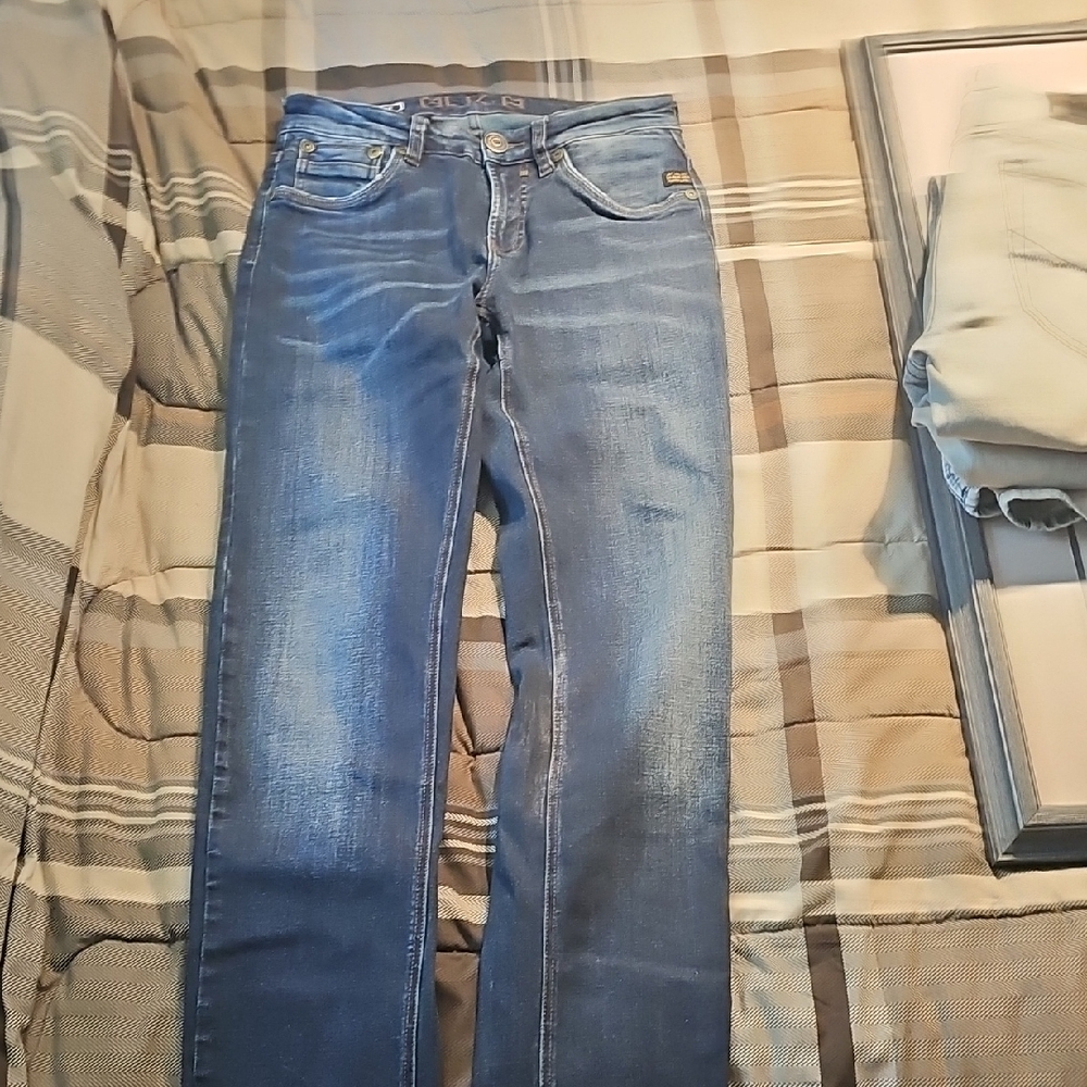 Mens BLACK BULL APPAREL Blue Jeans DESIGNER Y2K